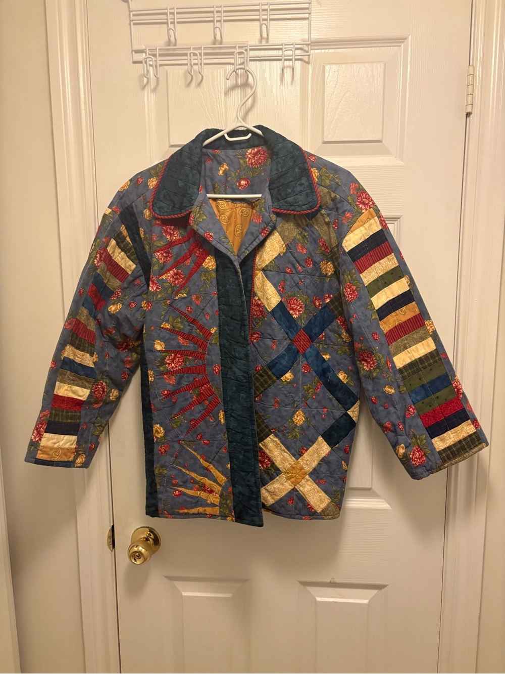 Quilted Patchwork Jacket - Multicolor - Picture 9 of 11